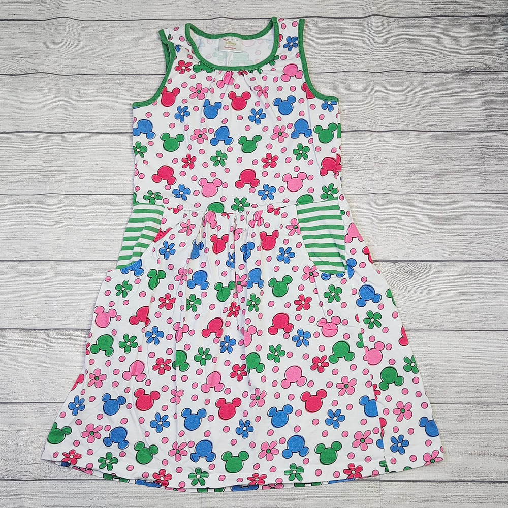 14/16 Hanna Andersson/Disney Floral Mickey Tank Dress
